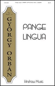 Pange Lingua SATB choral sheet music cover Thumbnail